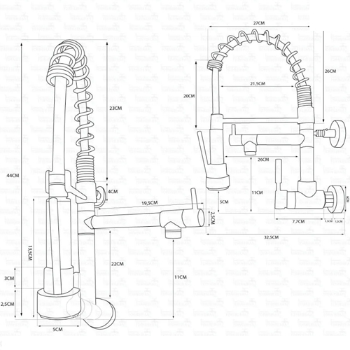Torneira Gourmet Parede New Deluxe Black 3337 - Imagem 2