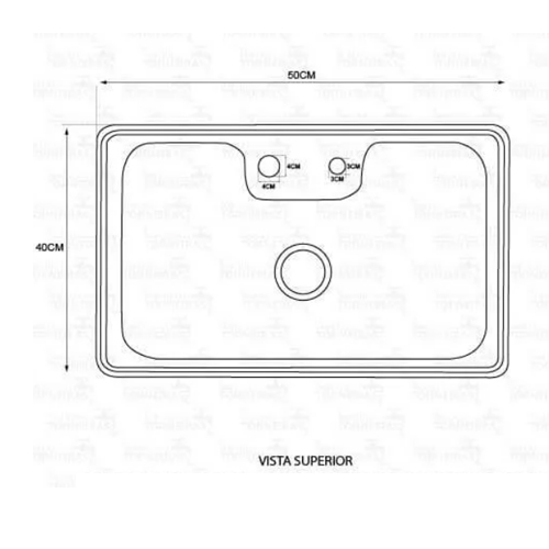 Cuba de Inox 50x40 Pia Cozinha Gourmet Luxo Rosê Gold 6034 - Imagem 3