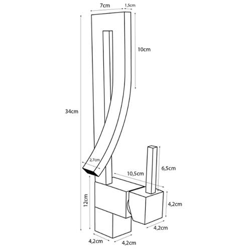 Torneira Monocomando Dali Rosê Gold Baixa 2218 - Imagem 2