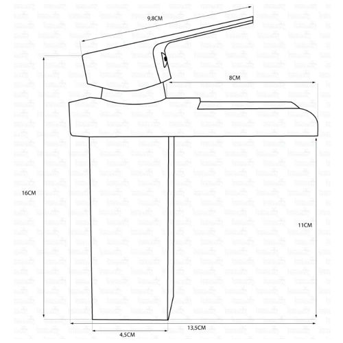 Torneira Monocomando Calha Metalica Baixa Rose Gold 2220 - Imagem 2